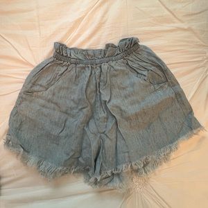 Show Me Your Mumu Elastic Waist Denim Shorts